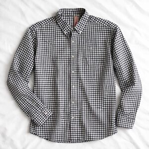 Vineyard Vines Black and White Gingham Button-Down Shirt